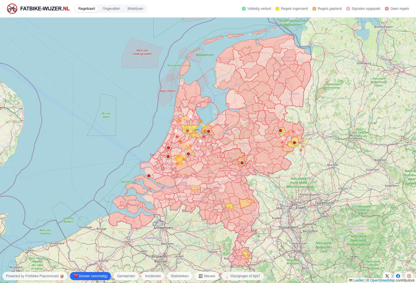 Screenshot van Fatbike-Wijzer